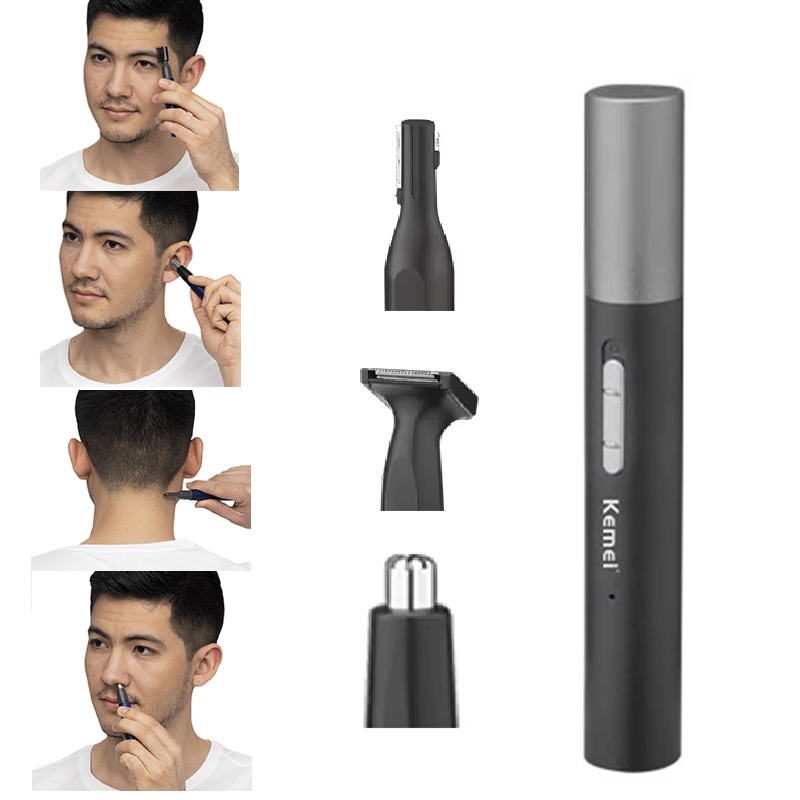 Men'S Grooming Clippers - Kemei Pro Rechargeable nose hair trimmer