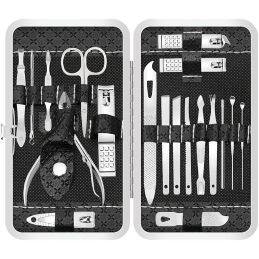 Nail Care Kit Mens - Manicure Set 19 in 1 Nail