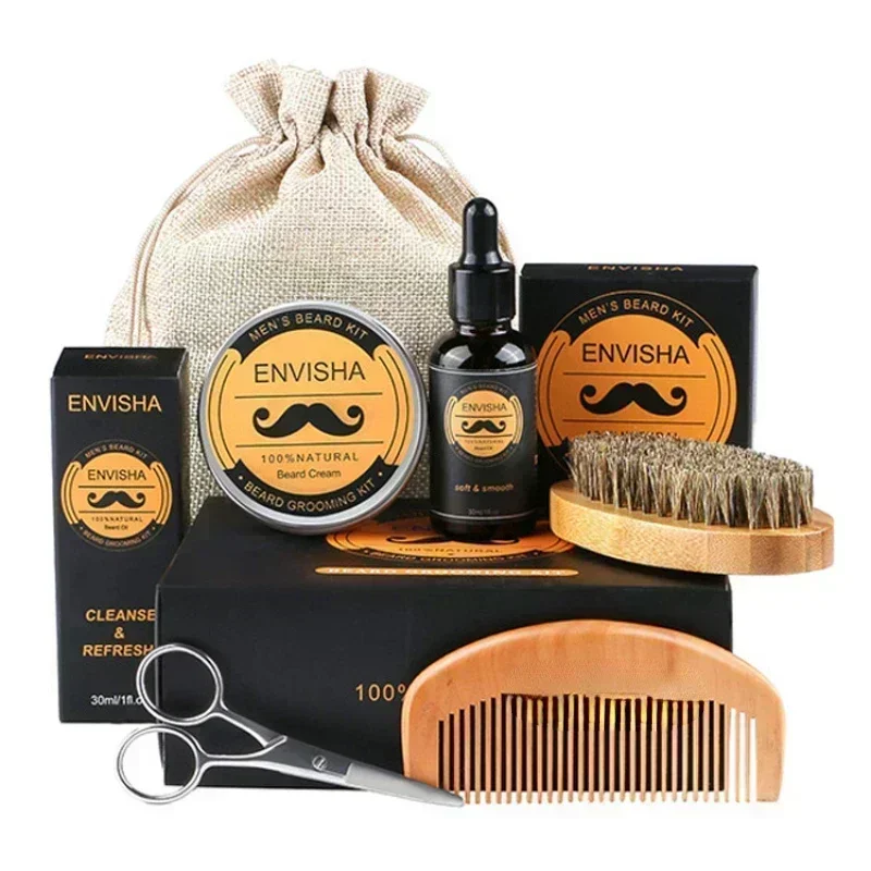 Men'S Grooming Cream - 6pcs/set Men Beard Barba Grooming Beard
