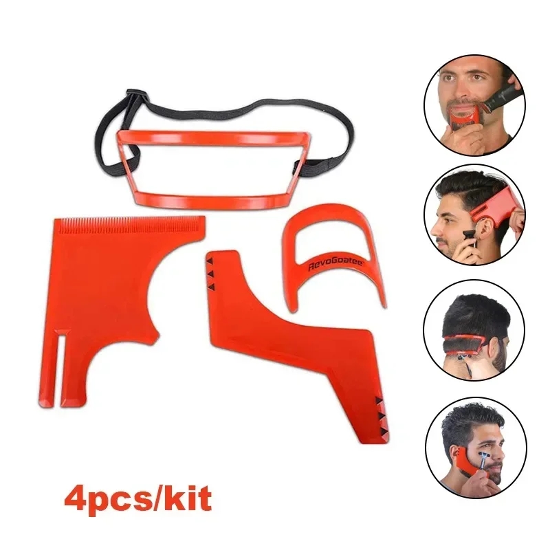 2/4Pcs Men's Beard Combs Hair  - Men'S Grooming Clippers avaliação e preço