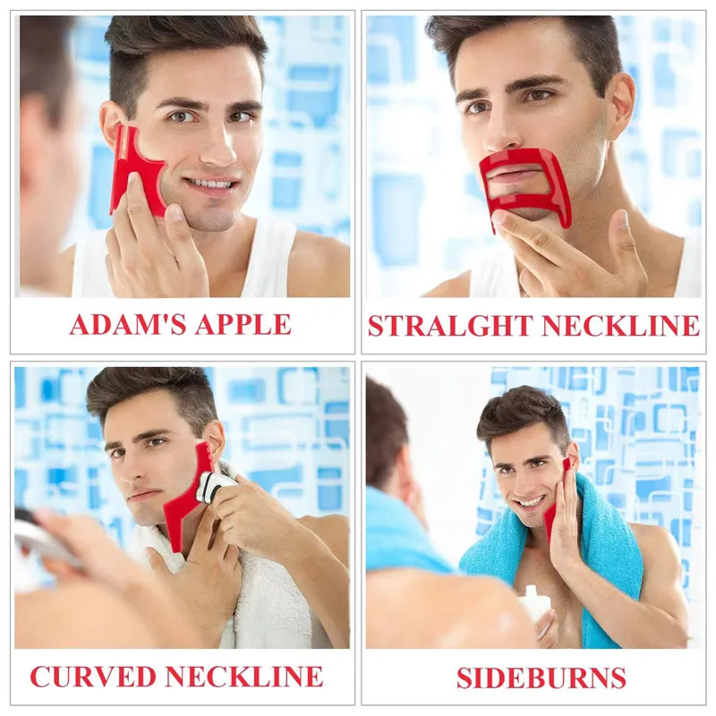 2/4Pcs Men's Beard Combs Hair  - Men'S Grooming Clippers avaliação e preço