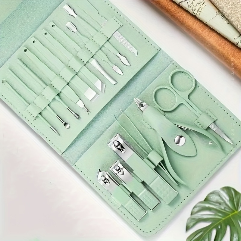 Professional 16-Piece Stainles - Nail Care Kit Mens avaliação e preço