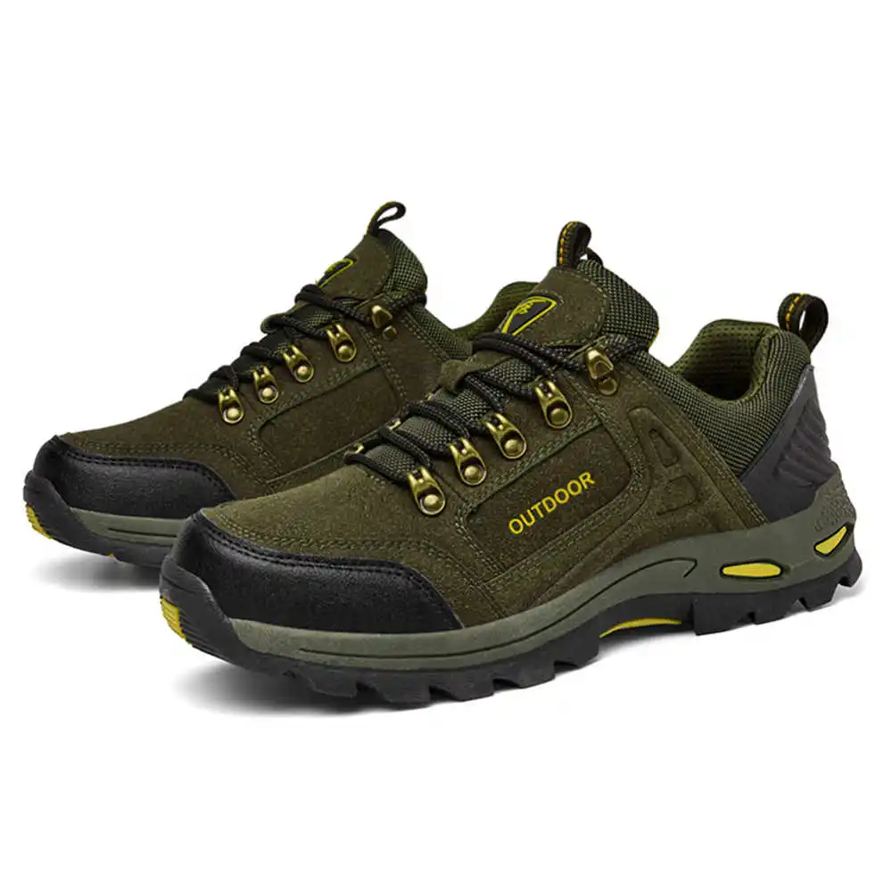 Non-slip Lace Up Hiking Tennis - Men'S Grooming Cream avaliação e preço