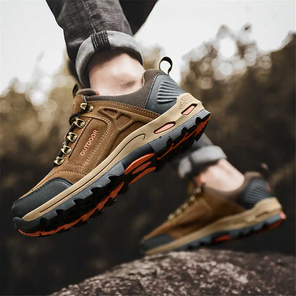 Non-slip Lace Up Hiking Tennis - Men'S Grooming Cream avaliação e preço