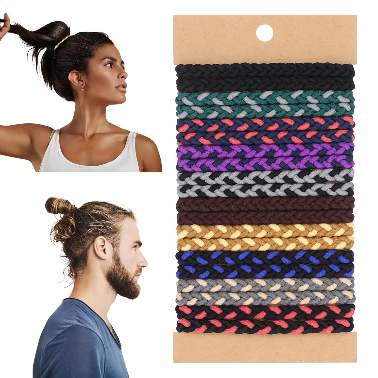 10pcs Boho Hair Ties Bracelets - Men'S Grooming Tape avaliação e preço