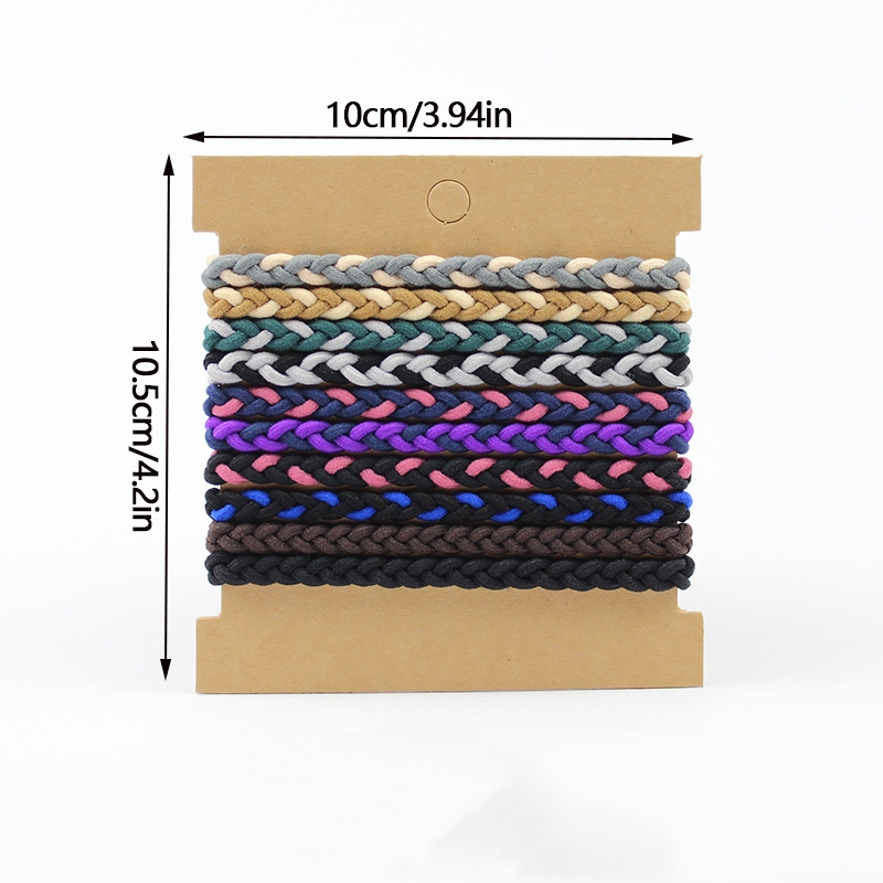 10pcs Boho Hair Ties Bracelets - Men'S Grooming Tape avaliação e preço