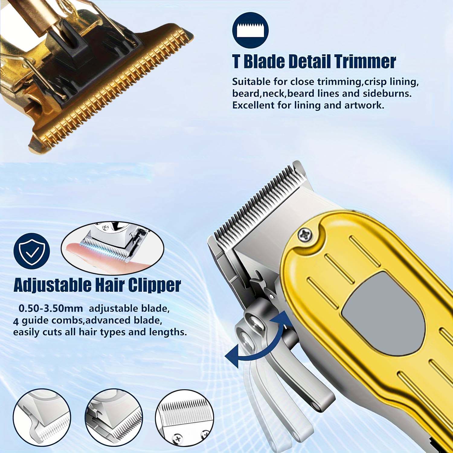 2 in 1 Electric Hair Clipper & - Men'S Grooming Electric Trimmer avaliação e preço