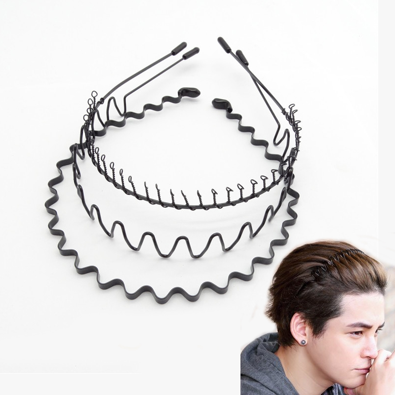 Fashion Black Metal Waved Spor - Men'S Grooming Tape avaliação e preço