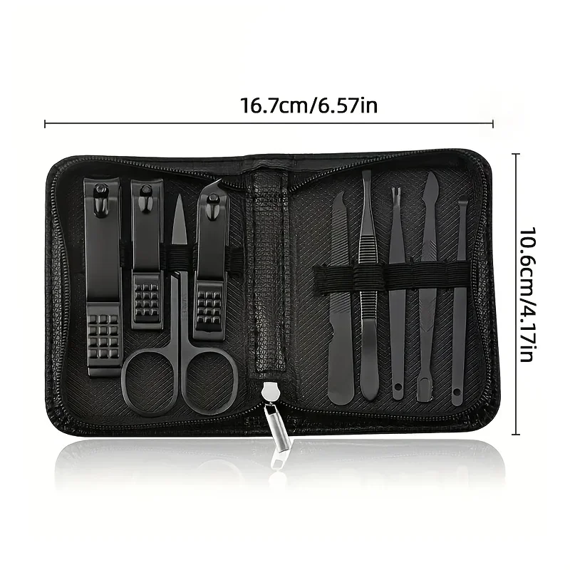 9 Piece in 1 Manicure Set Pedi - Nail Care Kit Mens avaliação e preço