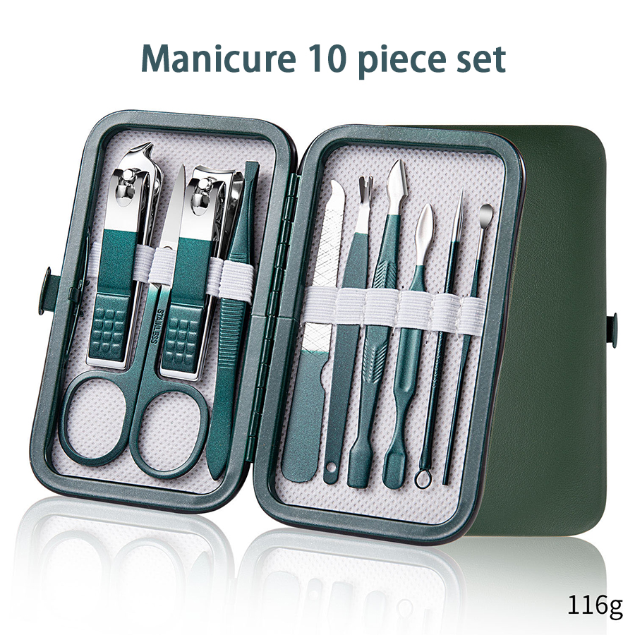7-18 Pcs Manicure Set Nail Cli - Nail Care Kit Mens avaliação e preço