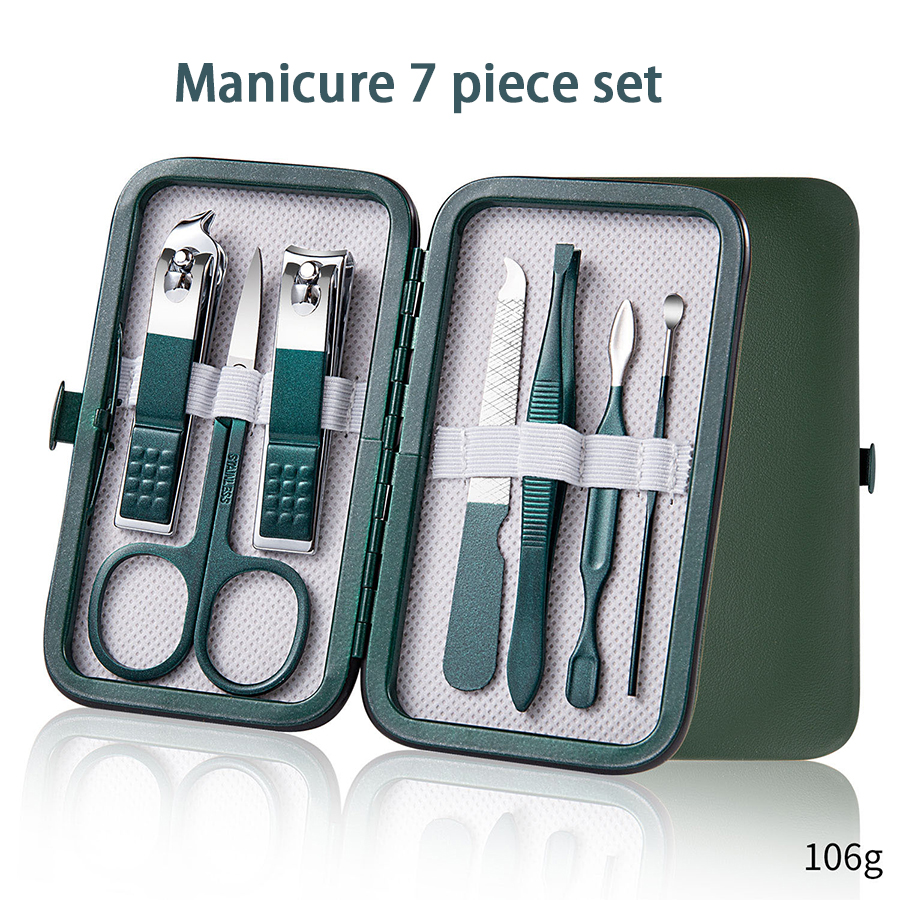 7-18 Pcs Manicure Set Nail Cli - Nail Care Kit Mens avaliação e preço