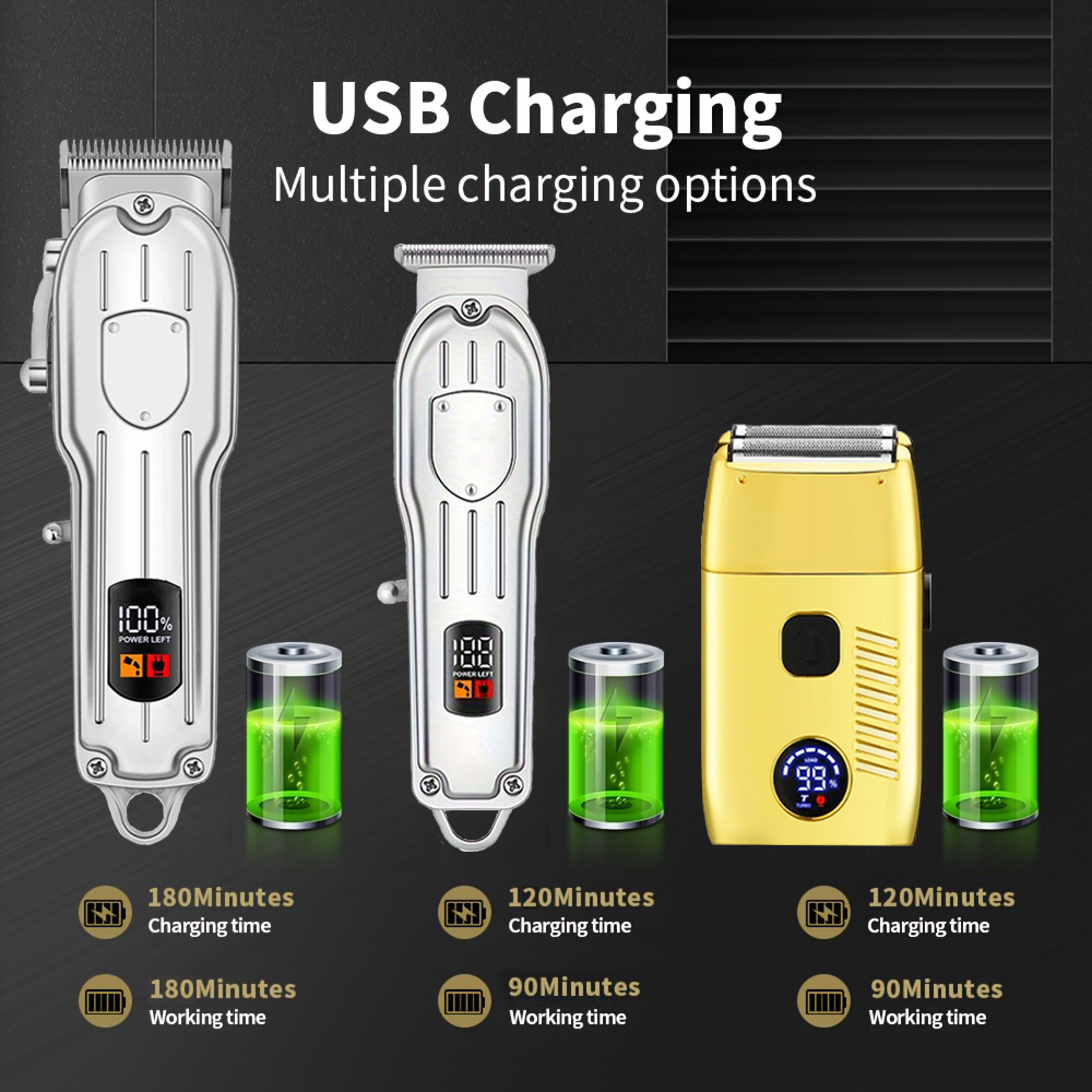 Hair Clippers Electric Razor S - Men'S Grooming Tape avaliação e preço