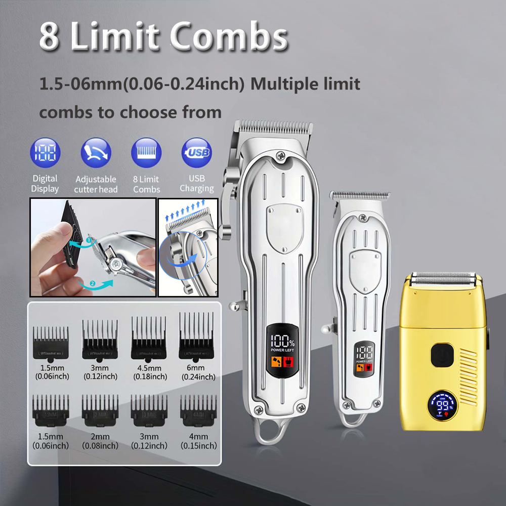 Hair Clippers Electric Razor S - Men'S Grooming Tape avaliação e preço