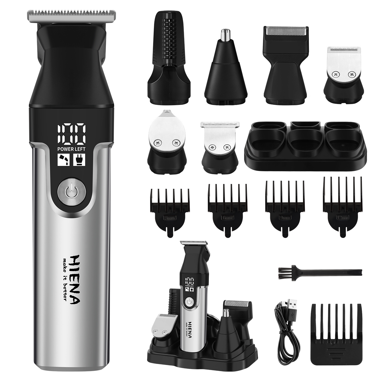 HIENA Professional Multifuncti - Men'S Grooming Electric Trimmer avaliação e preço