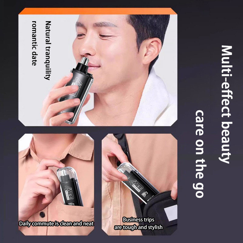 New Nose Hair Trimmer Portable - Men'S Grooming Clippers avaliação e preço