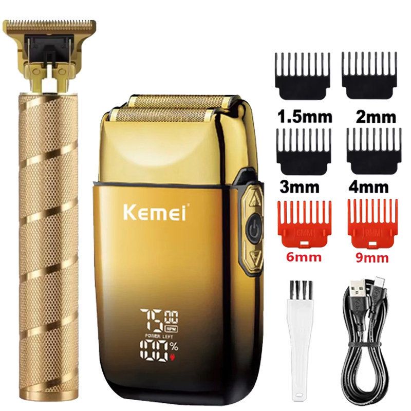 Kemei KM-TX10 T9 Hair Trimmer  - Men'S Grooming Electric Trimmer avaliação e preço