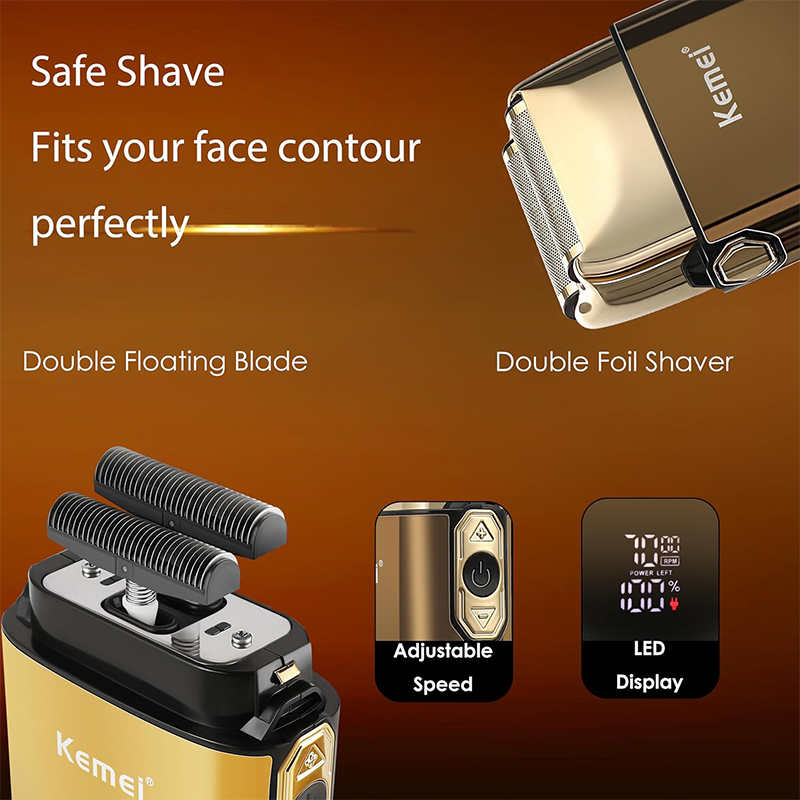 Kemei KM-TX10 T9 Hair Trimmer  - Men'S Grooming Electric Trimmer avaliação e preço