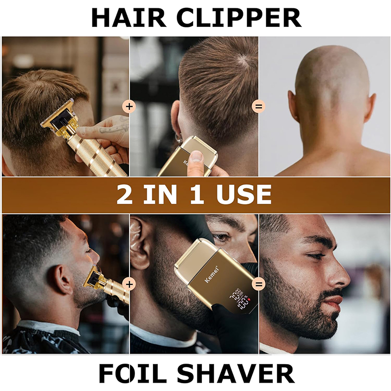 Kemei KM-TX10 T9 Hair Trimmer  - Men'S Grooming Electric Trimmer avaliação e preço