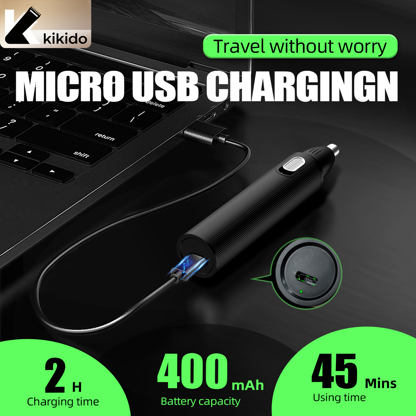 KIKIDO 4 in 1 Nose Hair Trimme - Men'S Grooming Electric Trimmer avaliação e preço