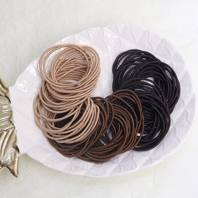 100PCS/Set Hair Ties Elastic R - Men'S Grooming Tape avaliação e preço