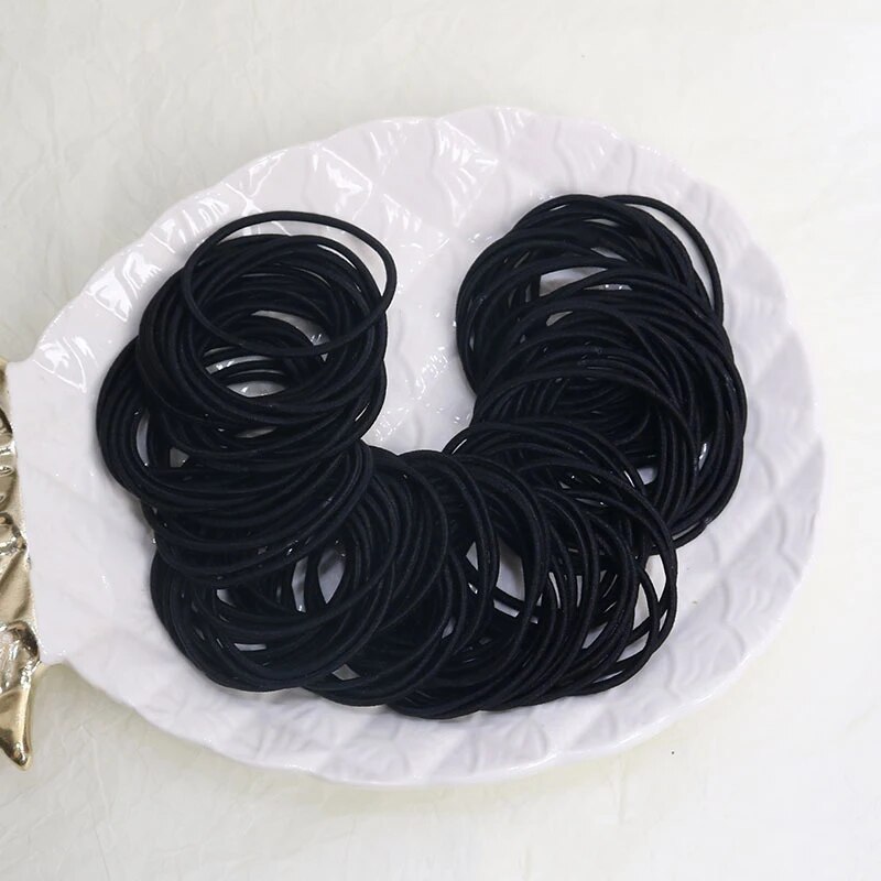 100PCS/Set Hair Ties Elastic R - Men'S Grooming Tape avaliação e preço