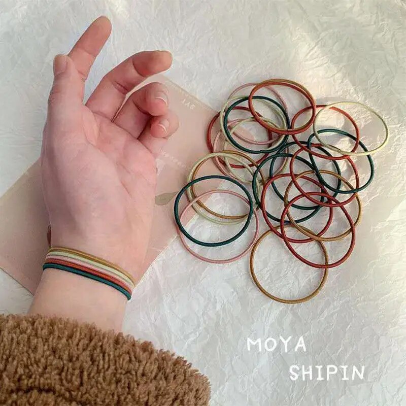 100PCS/Set Hair Ties Elastic R - Men'S Grooming Tape avaliação e preço