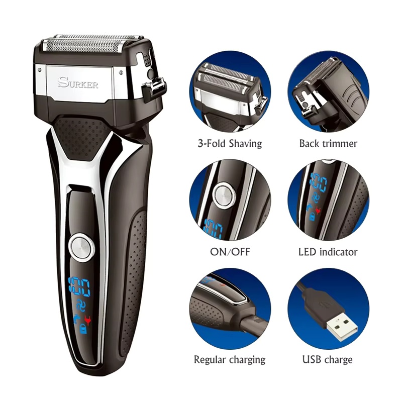 Surker Electric Shaver for Men - Men'S Grooming Electric Trimmer avaliação e preço