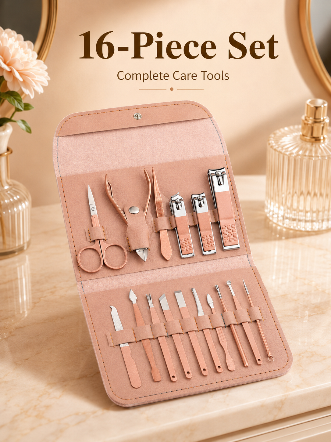 8/16-Piece Manicure Pedicure G - Nail Care Kit Mens avaliação e preço