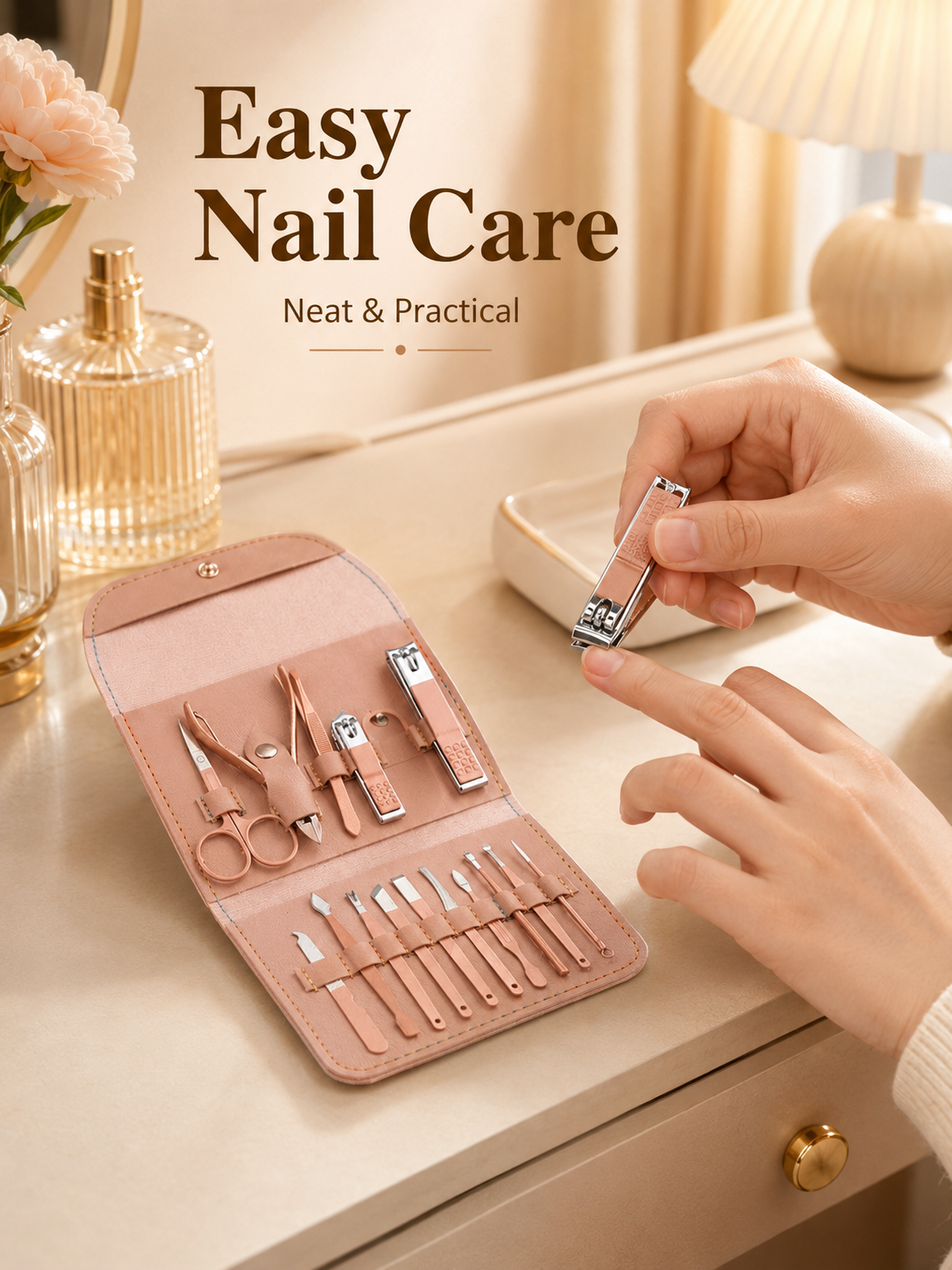 8/16-Piece Manicure Pedicure G - Nail Care Kit Mens avaliação e preço