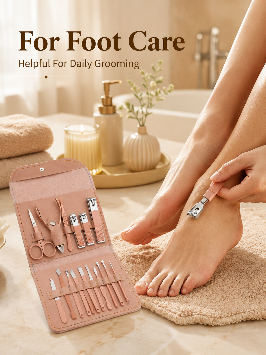 8/16-Piece Manicure Pedicure G - Nail Care Kit Mens avaliação e preço