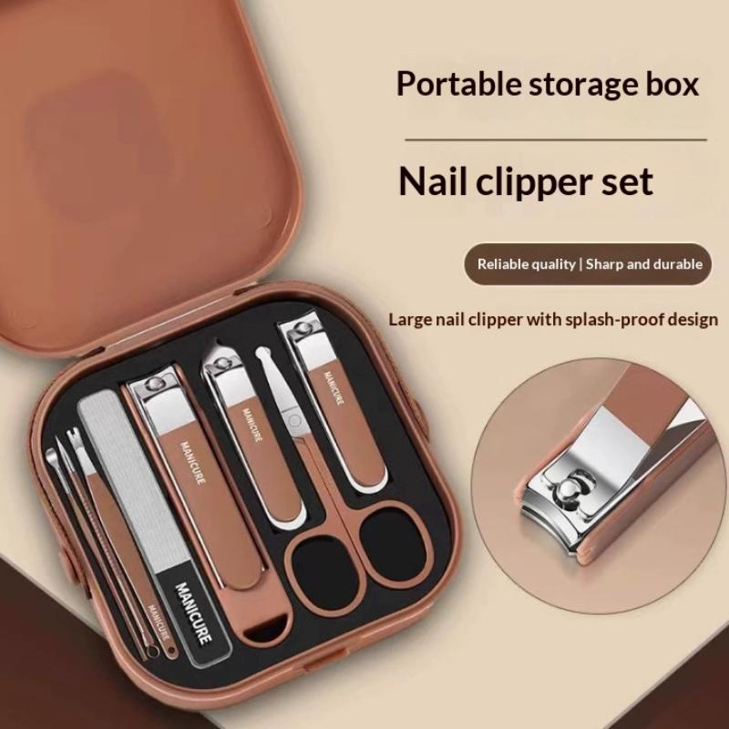 7/8Pcs Nail Art Tools Set Nail - Nail Care Kit Mens avaliação e preço
