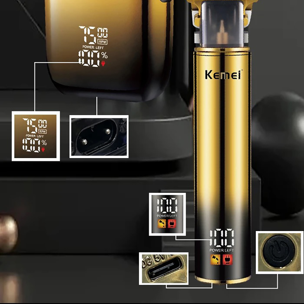Kemei Hair Trimmer Electric Ra - Men'S Grooming Electric Trimmer avaliação e preço