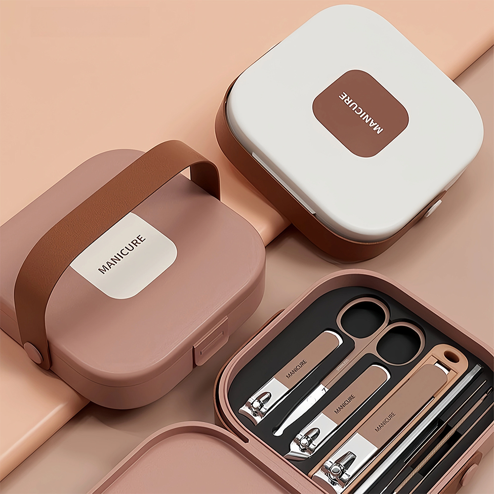 Manicure Set with Stainless St - Nail Care Kit Mens avaliação e preço