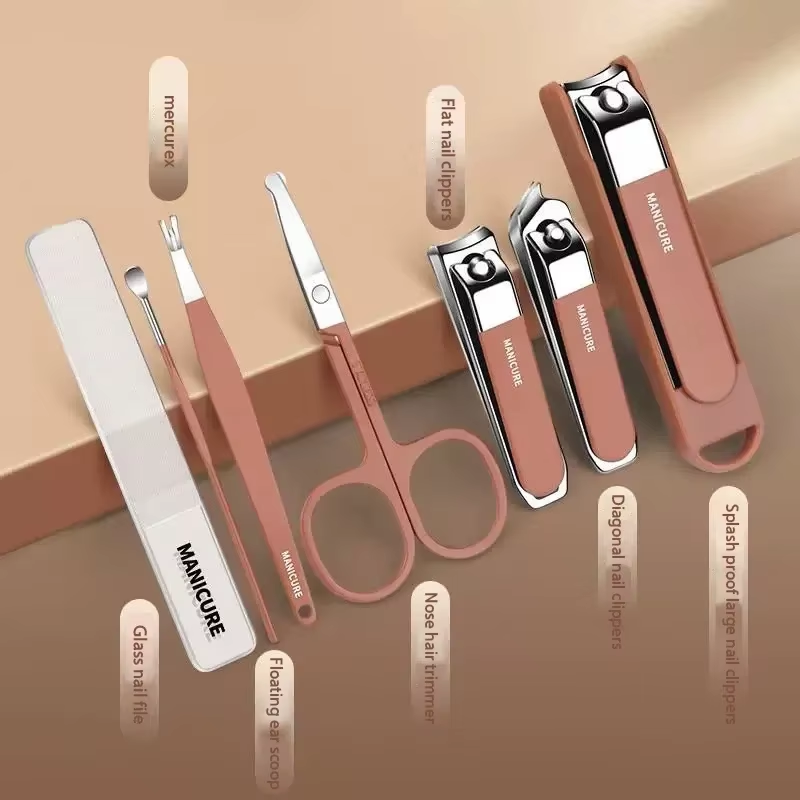 Manicure Set with Stainless St - Nail Care Kit Mens avaliação e preço