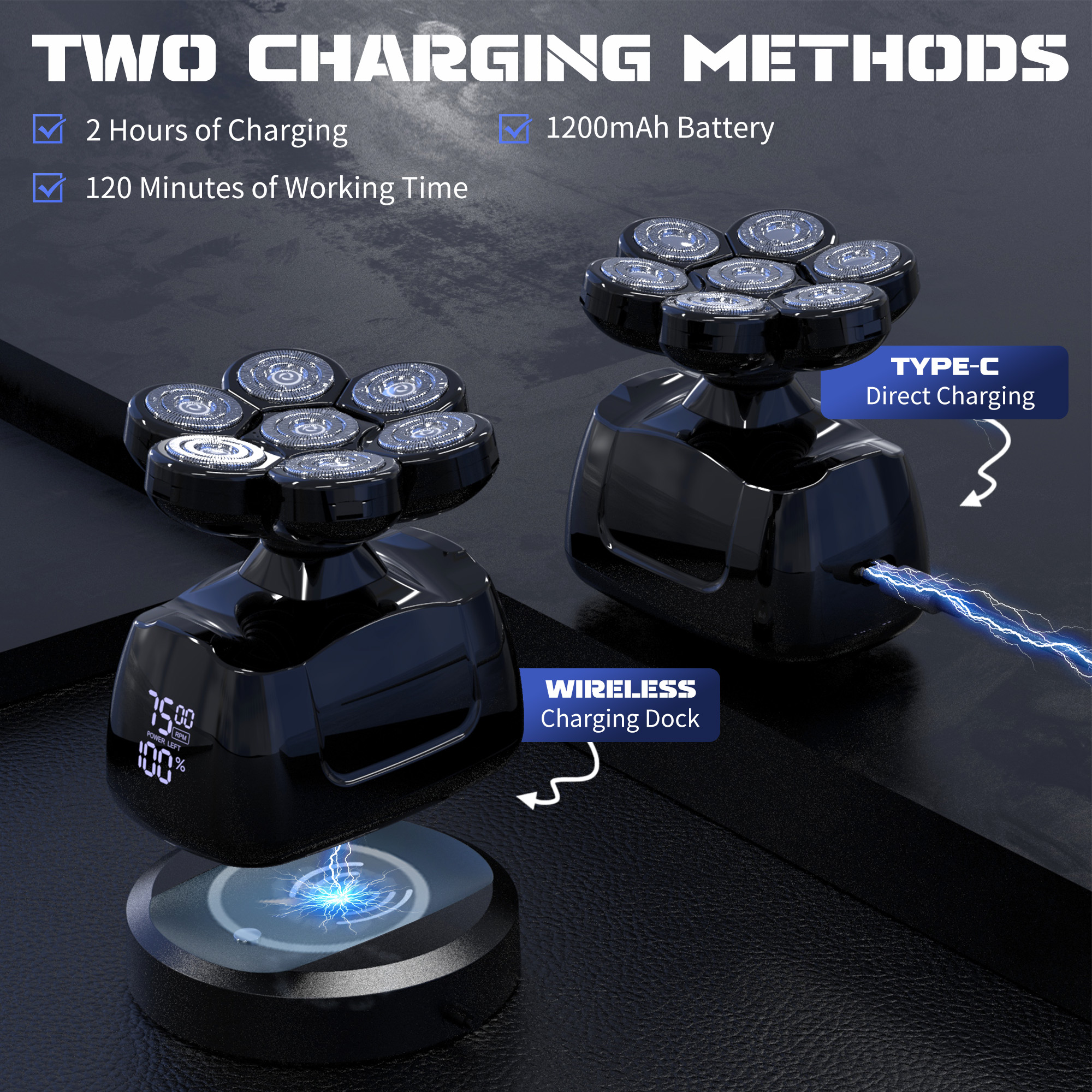 SEJOY Multifunctional 7D Head  - Men'S Grooming Electric Trimmer avaliação e preço