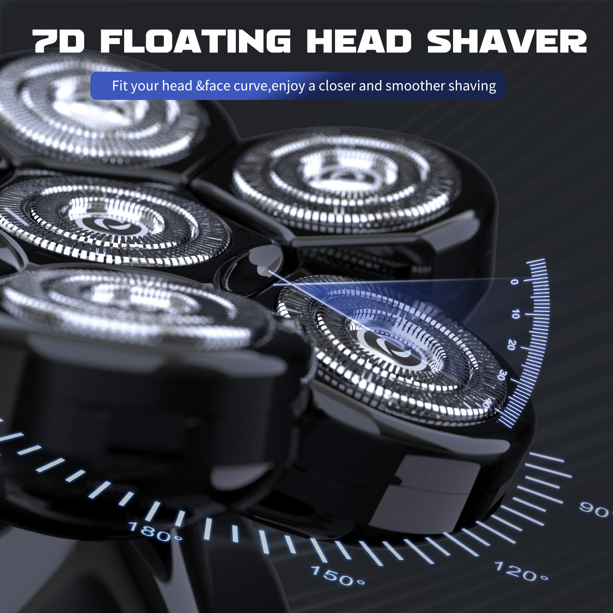 SEJOY Multifunctional 7D Head  - Men'S Grooming Electric Trimmer avaliação e preço