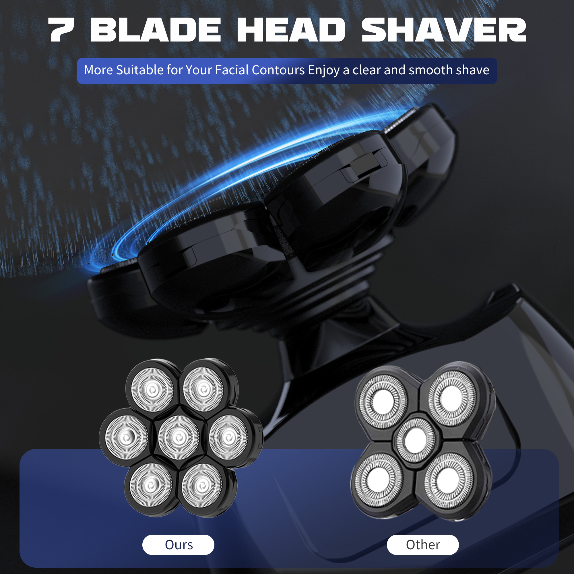 SEJOY Multifunctional 7D Head  - Men'S Grooming Electric Trimmer avaliação e preço