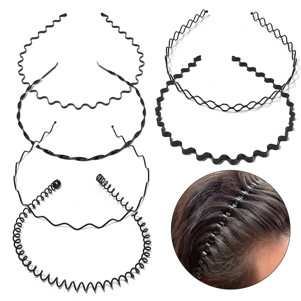 6pcs Fashion Metal Hair Band B - Men'S Grooming Tape avaliação e preço