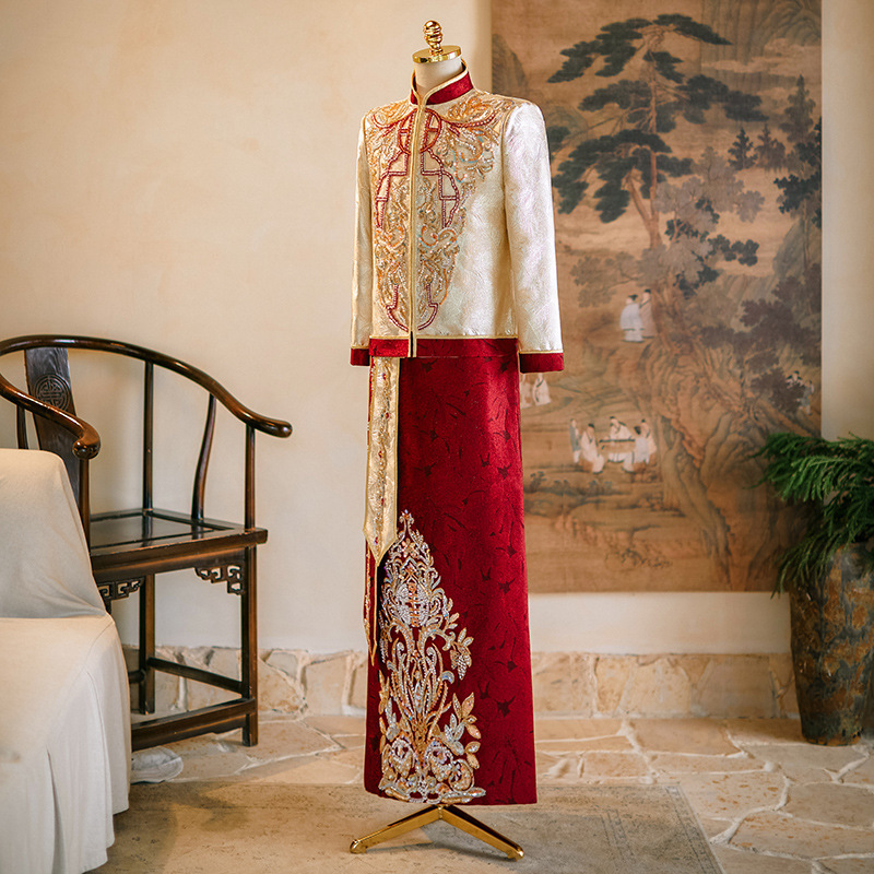 Chinese Style Wedding Clothes  - Men'S Grooming Services avaliação e preço